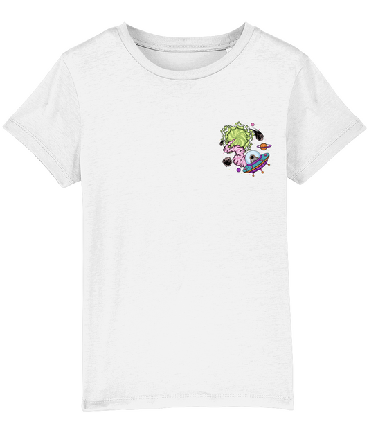 Space Ship T-Shirt Kids (White)