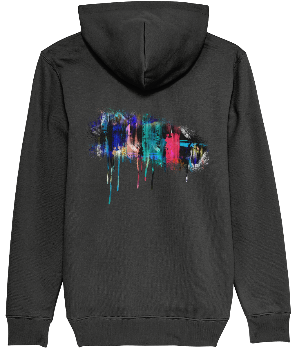 Paint Graphic Hoody - (Dark Grey)