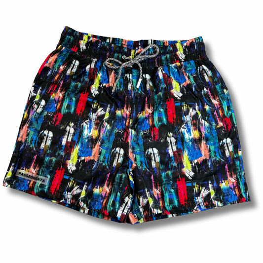 Paint Premium Swim Shorts & T-shirt Set (Multi Colour)