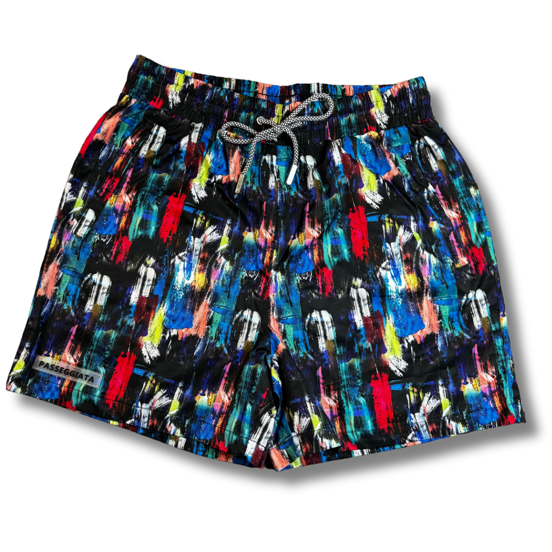 Paint Premium Swim Shorts & T-shirt Set (Multi Colour)