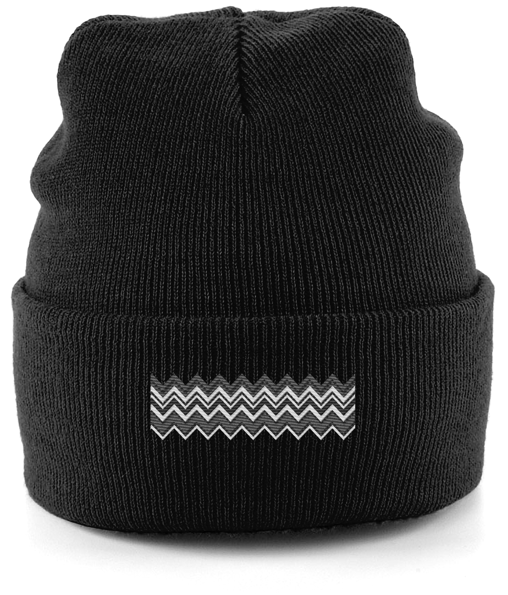 Beanie Zig Zag (Black)