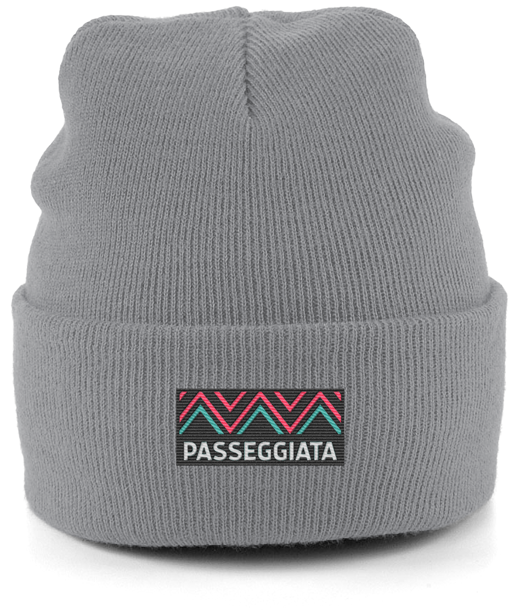 Beanie turquoise logo patch (Grey)