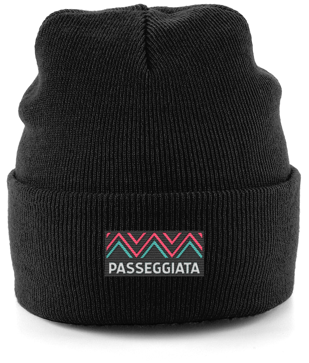 Beanie turquoise logo patch (Black)