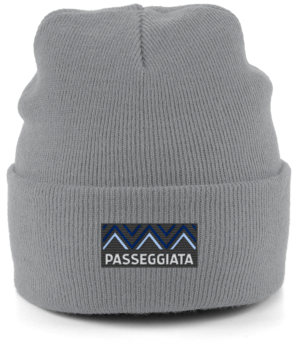 Beanie blue logo patch (Grey)
