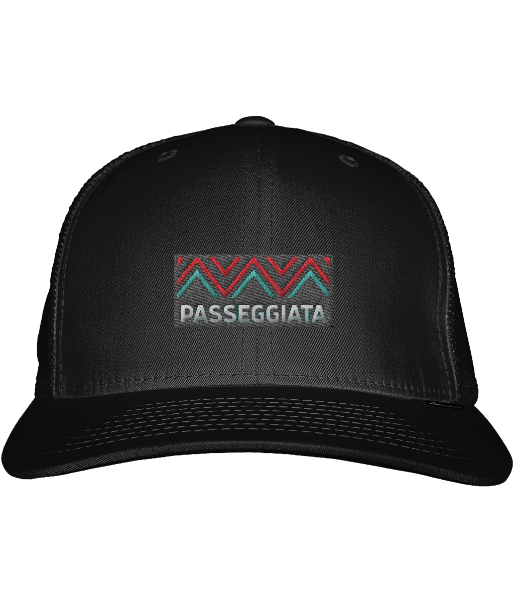 Zig Zag patch Trucker Cap - (Red & Blue)