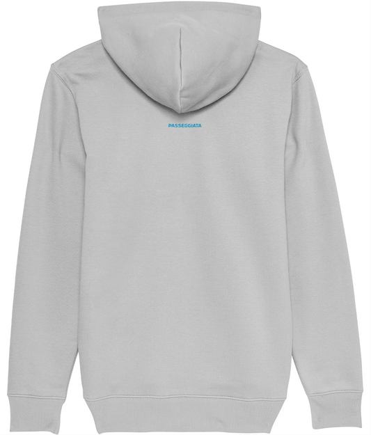 Zig Zag Graphic Hoody - (Light Grey)