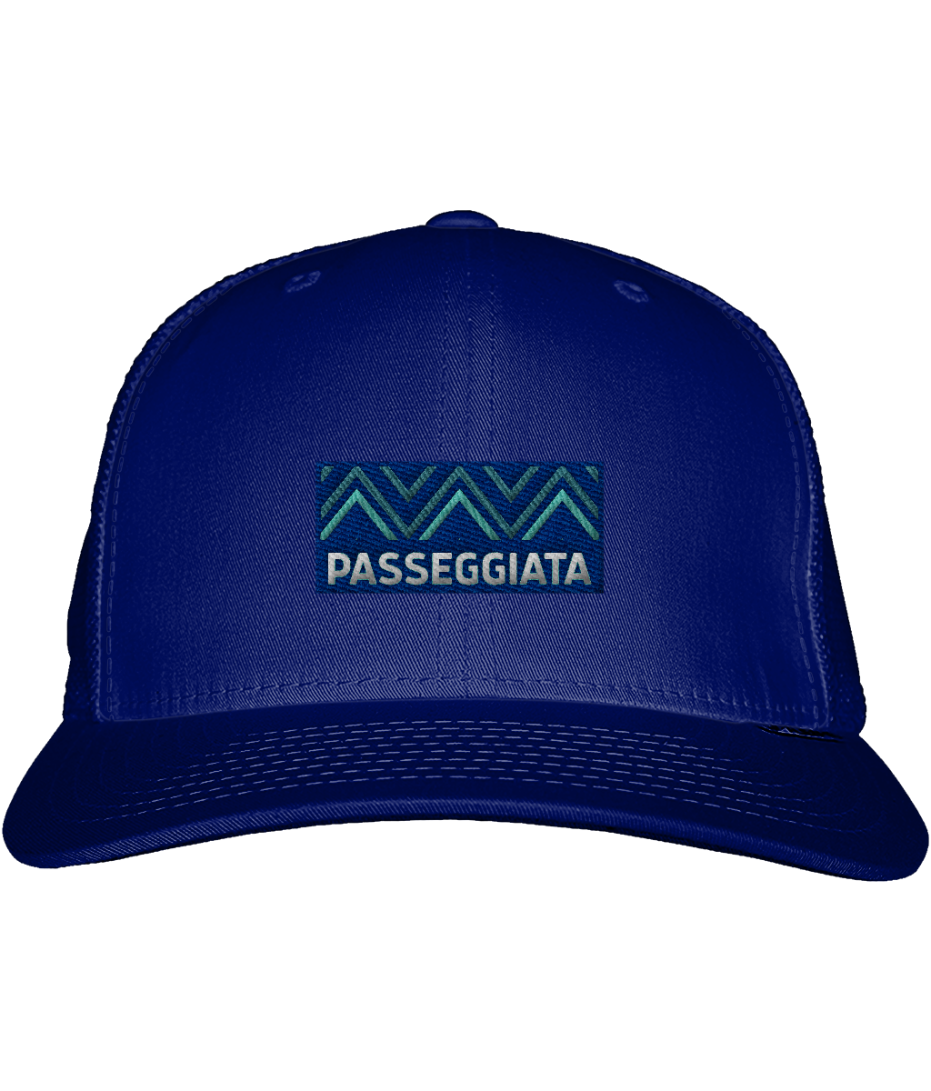 Zig Zag patch Trucker Cap - (Navy & Blue)