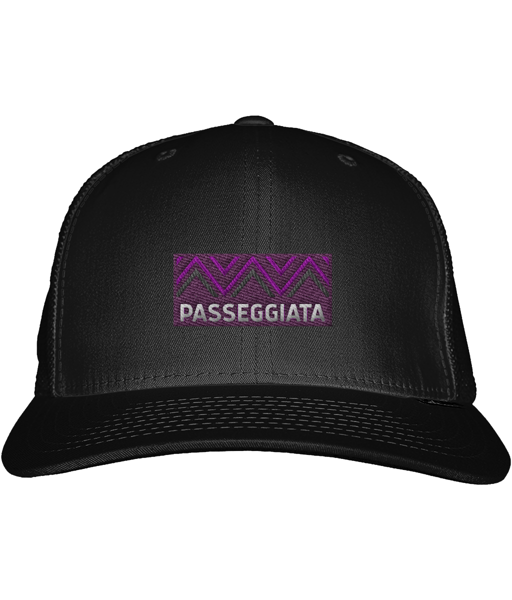 Zig Zag patch Trucker Cap - (Purple)