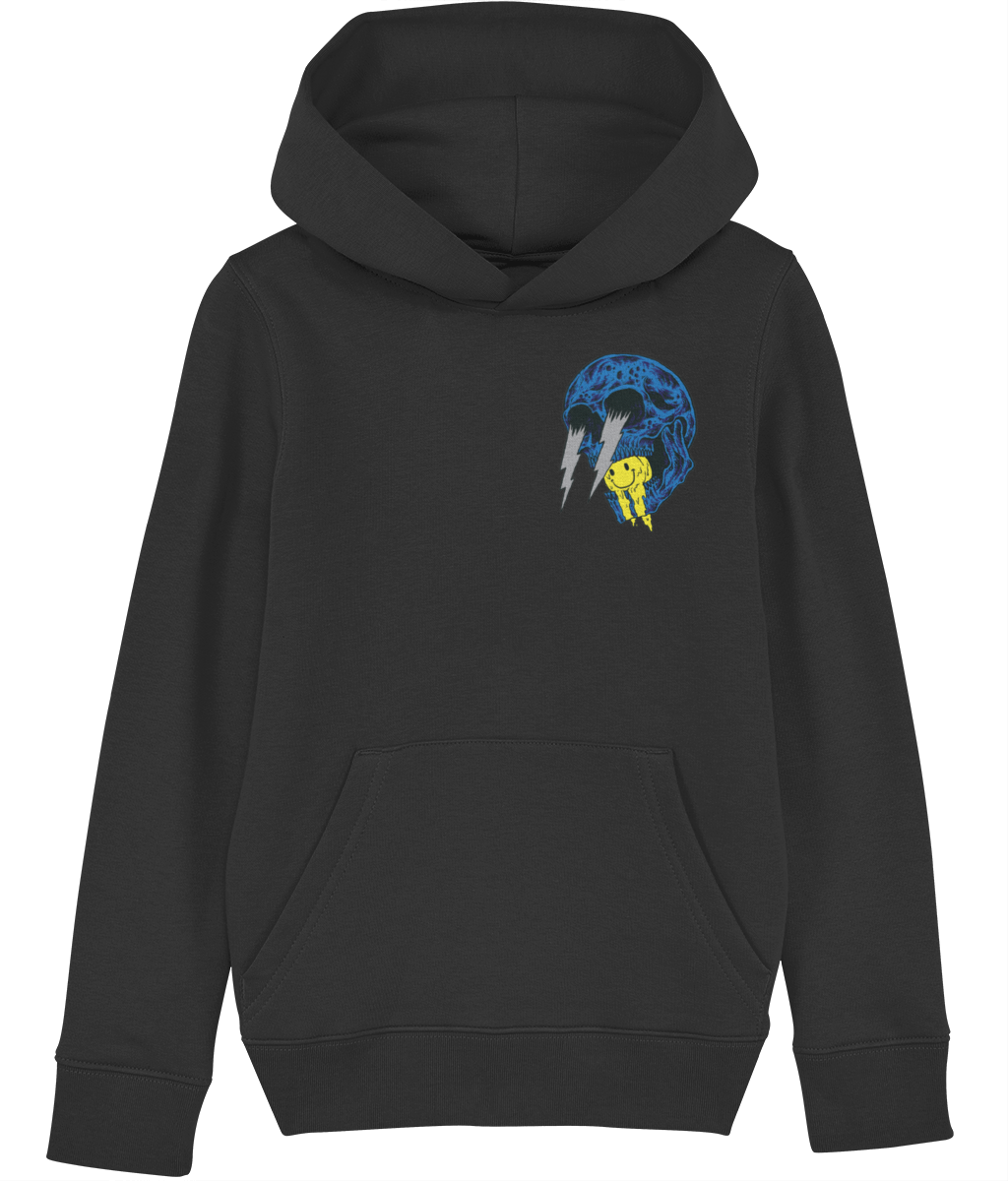 Smile Hoodie Kids (Black/Light Grey)