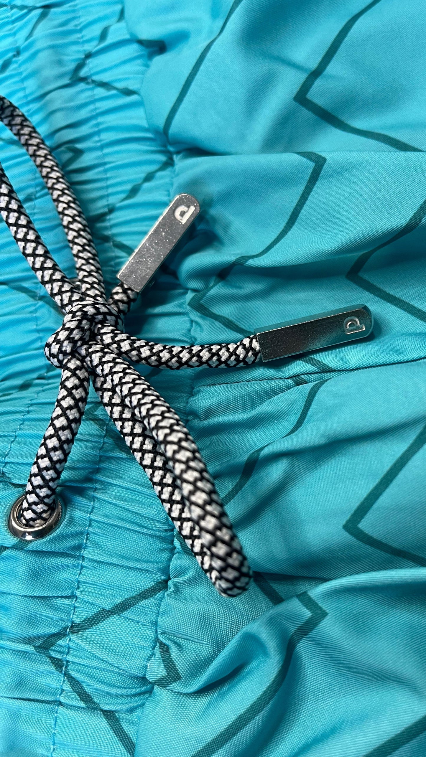 Blue Zig Zag Premium Swim Shorts - passeggiata