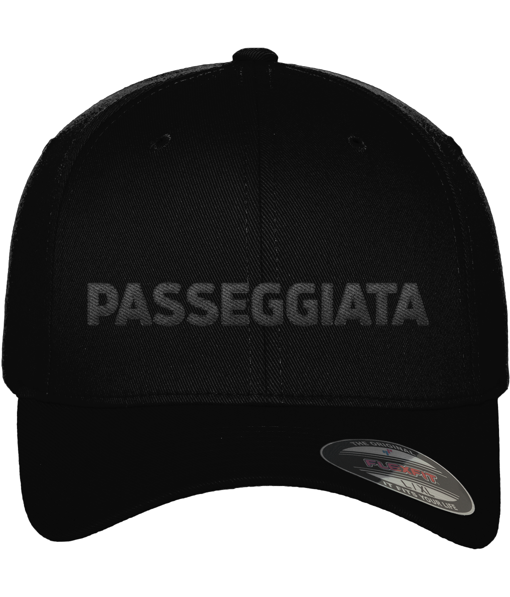 Full Material Logo Cap - (Black Logo)
