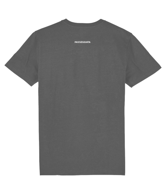 Passeggiata Black & Grey Zig Zag Organic Cotton T-Shirt (Charcoal) - passeggiata