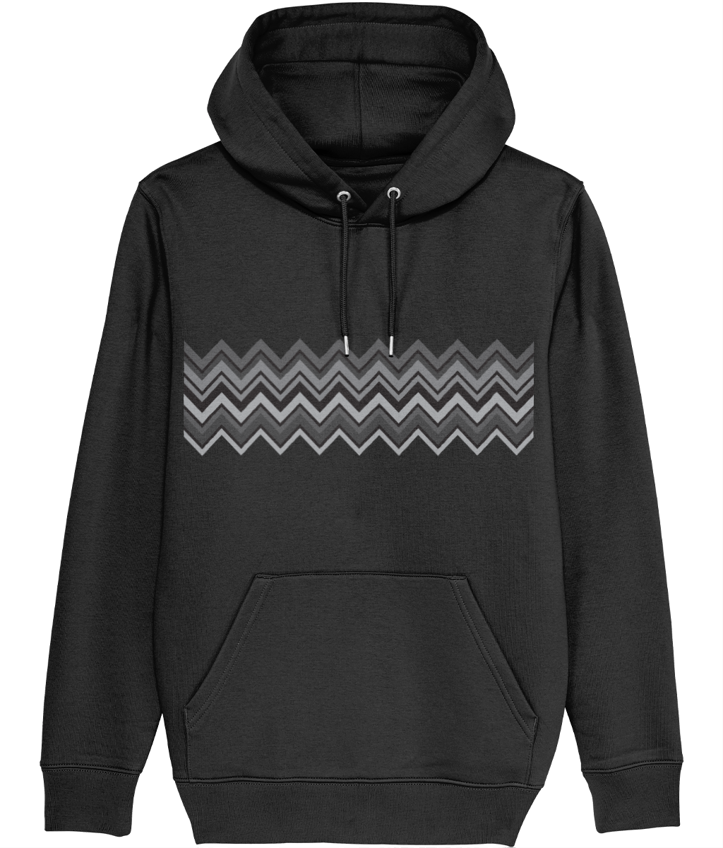 AW23 Zig Zag Graphic Hoody -  (Black)