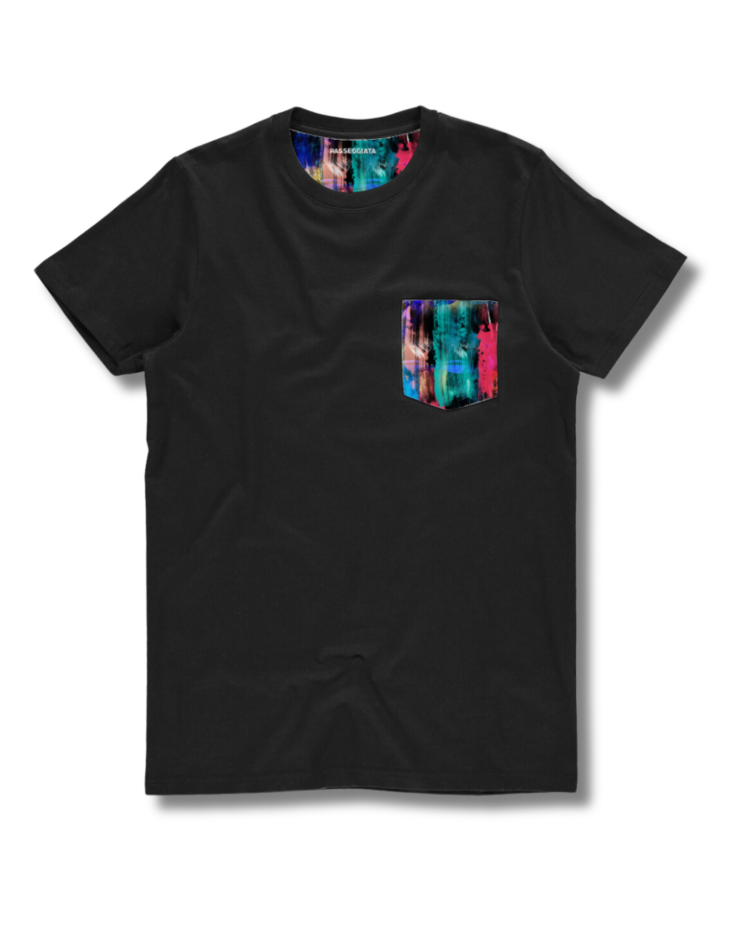 Paint Brush Pocket T-Shirt (Black)