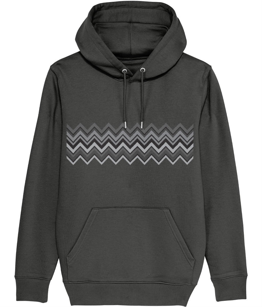 AW23 Zig Zag Graphic Hoody -  (Dark Grey)