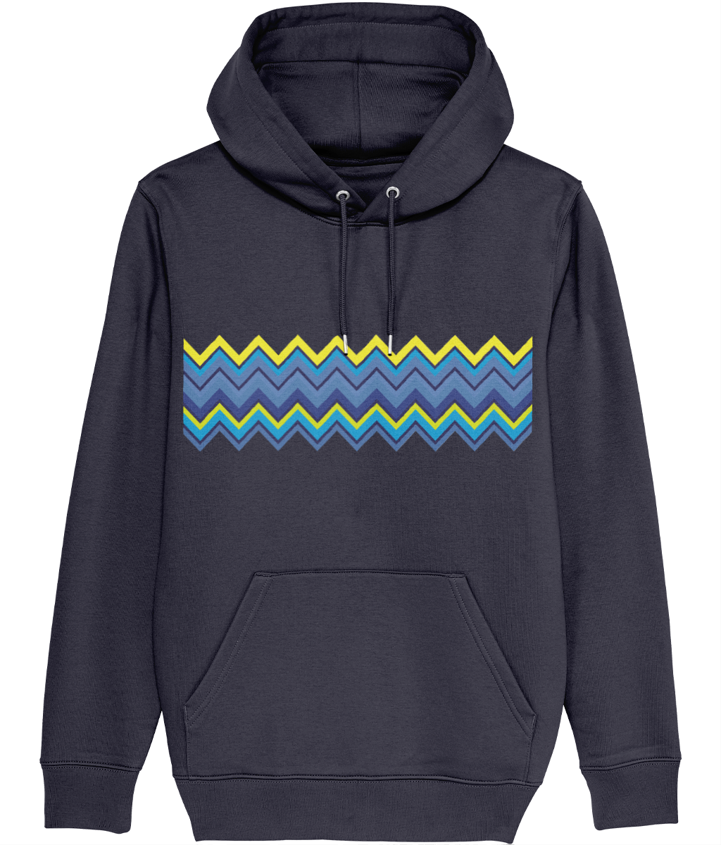 AW23 Zig Zag Graphic Hoody -  (Navy)