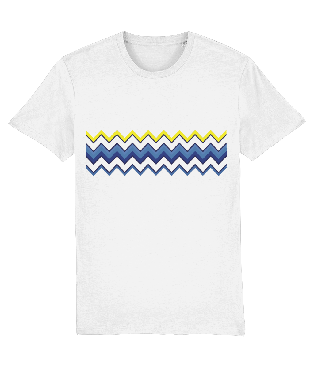 SS24 Zig Zag Premium Swim Shorts & T-shirt Set (White)