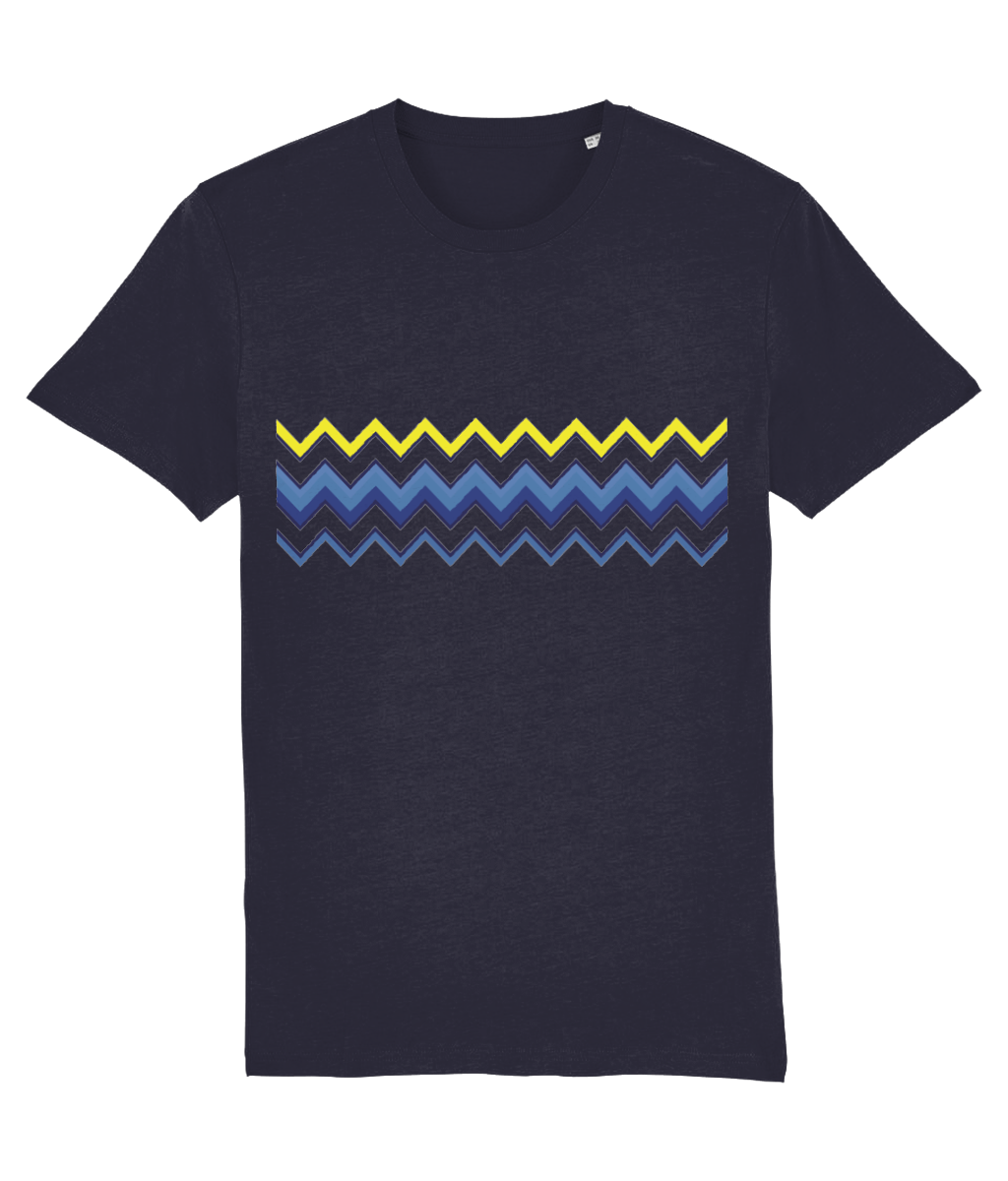 SS24 Zig Zag Premium Swim Shorts & T-shirt Set (Navy/Yellow)