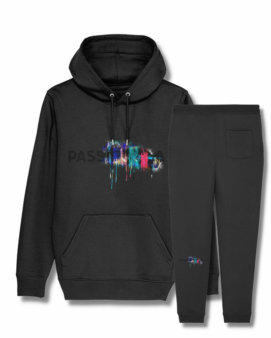 AW23 Paint Graphic Tracksuit (Black)