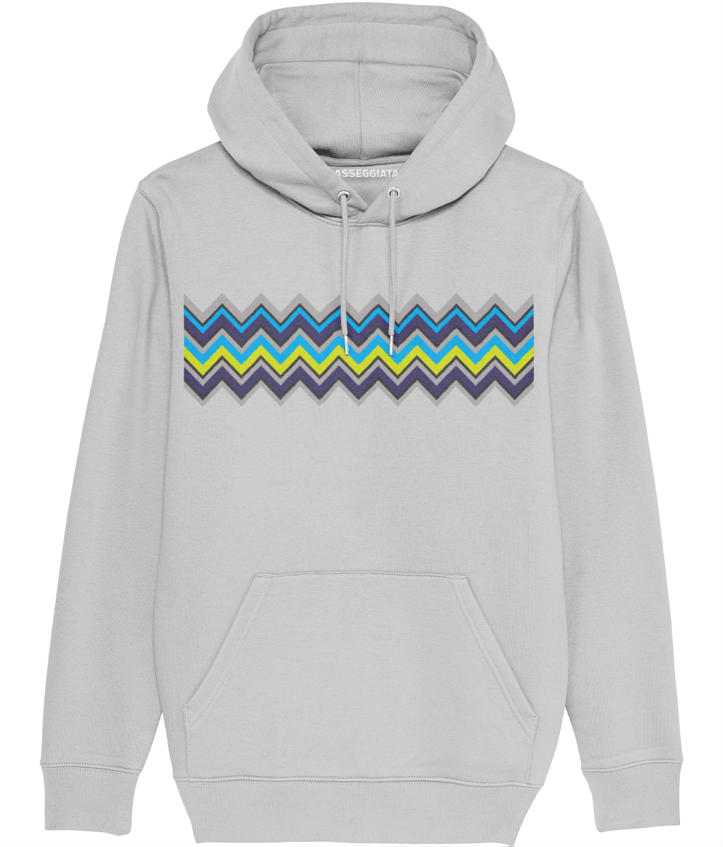 Zig Zag Graphic Hoody -  (Light Grey)