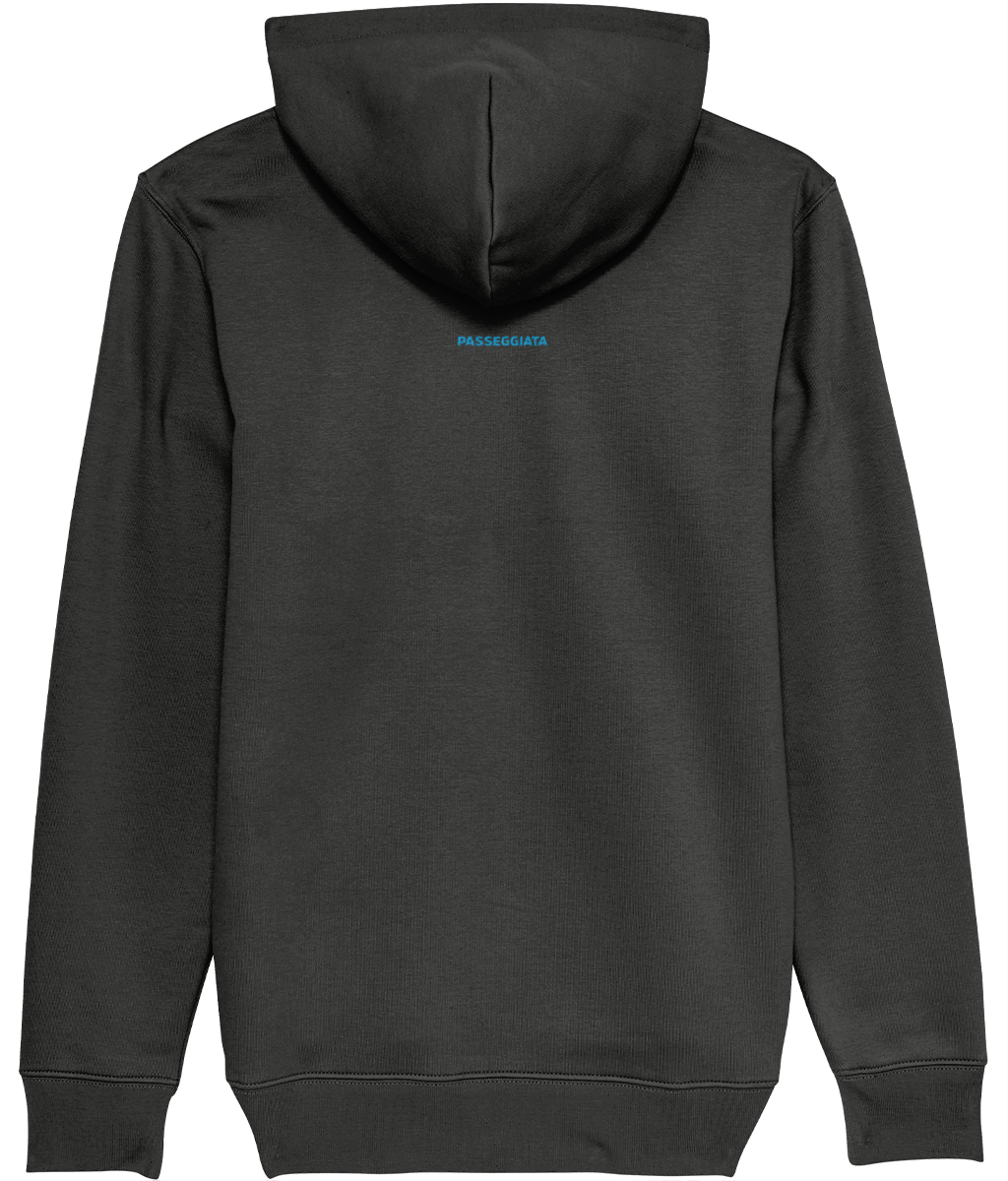 Zig Zag Graphic Hoody -  (Dark Grey)