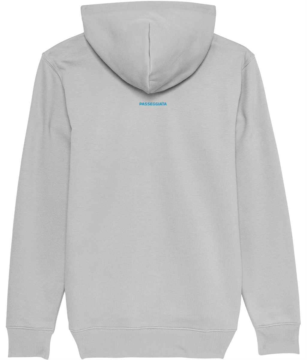 Zig Zag Graphic Hoody -  (Light Grey)