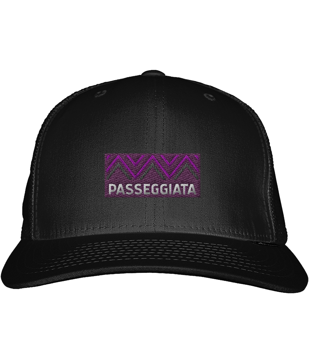 Zig Zag patch Trucker Cap  -  (Purple)