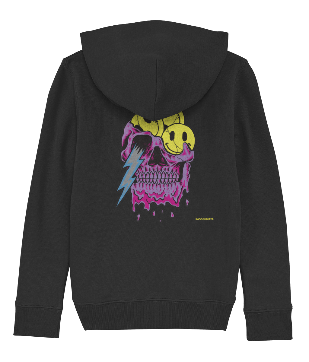 Drip Skull Hoodie Kids (Black/Light Grey/Dark Grey)