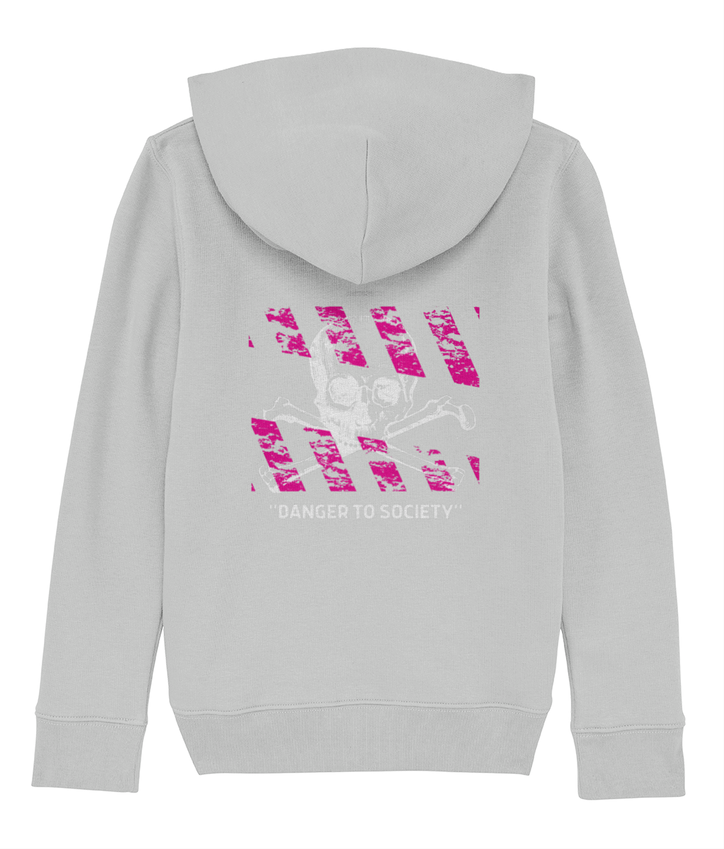 Danger To Society Hoodie Kids (Black/Light Grey)