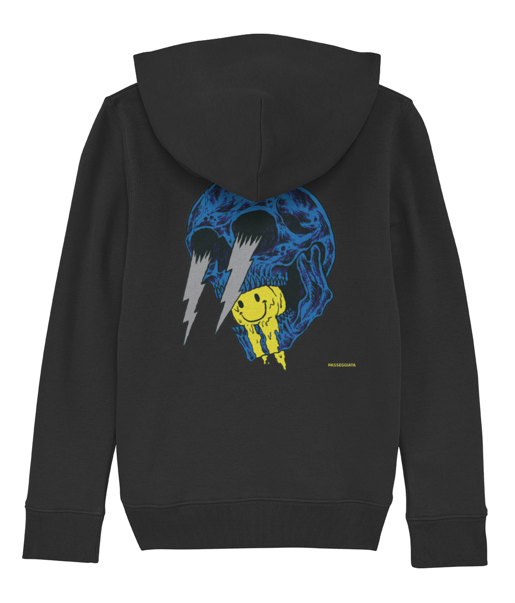 Smile Hoodie Kids (Black/Light Grey)