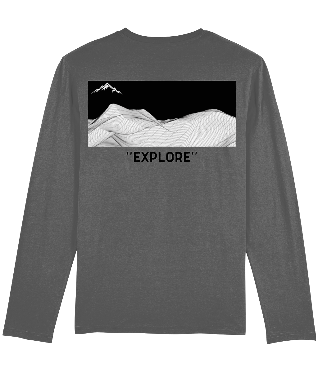 Explore Terrain Long Sleeve T-Shirt (Dark Grey/Light Grey/Khaki/Stargazer Blue)