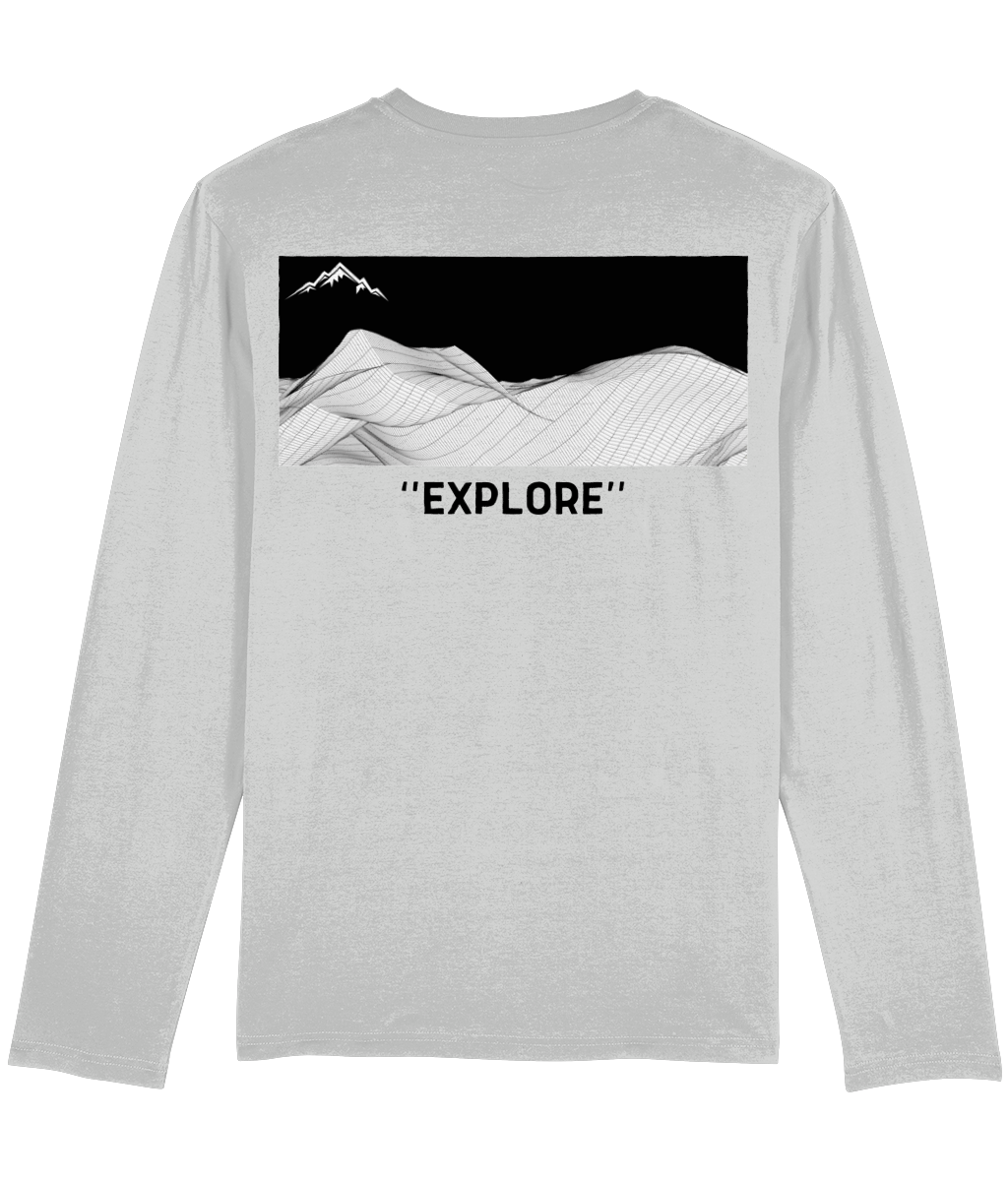 Explore Terrain Long Sleeve T-Shirt (Dark Grey/Light Grey/Khaki/Stargazer Blue)