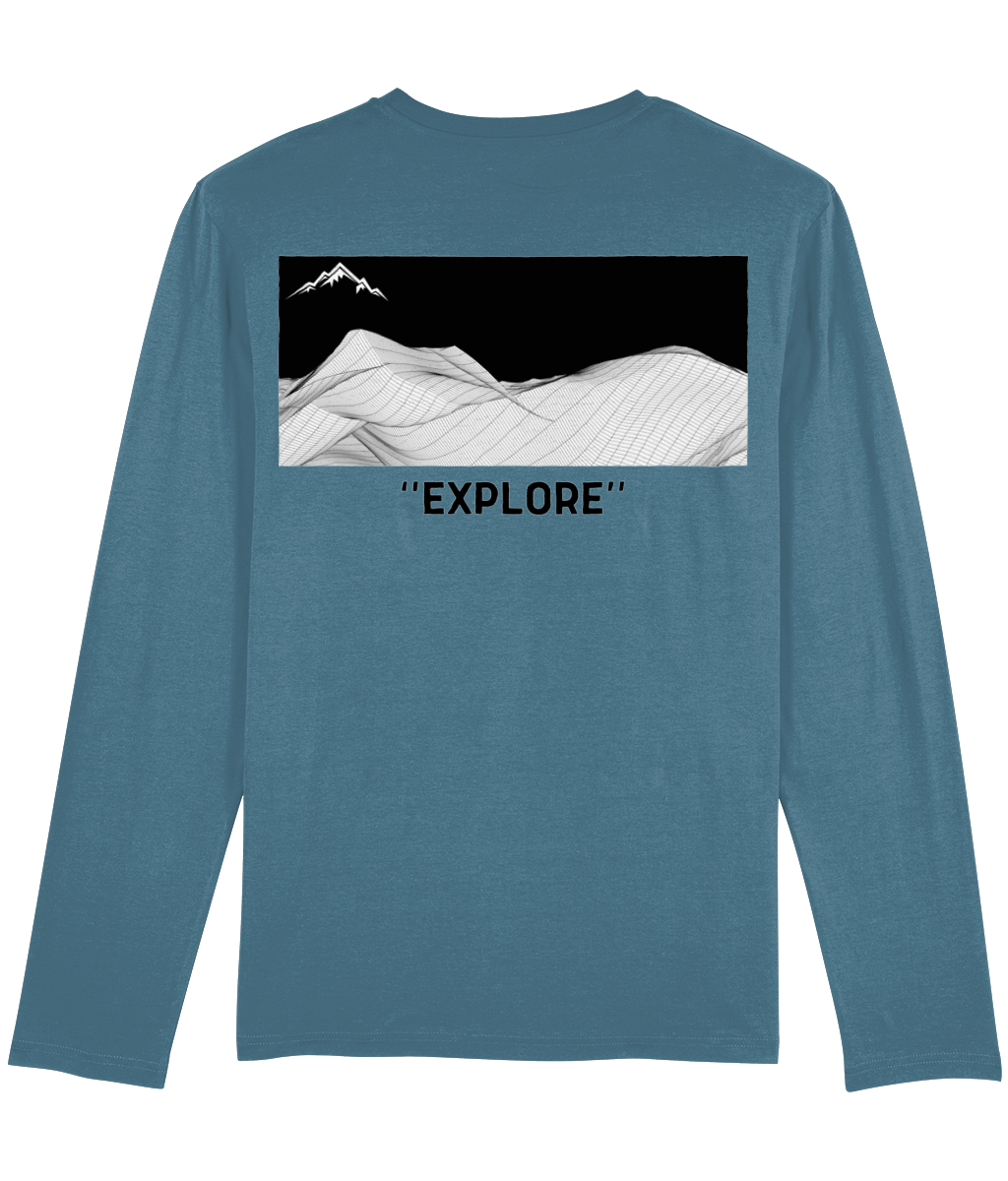 Explore Terrain Long Sleeve T-Shirt (Dark Grey/Light Grey/Khaki/Stargazer Blue)