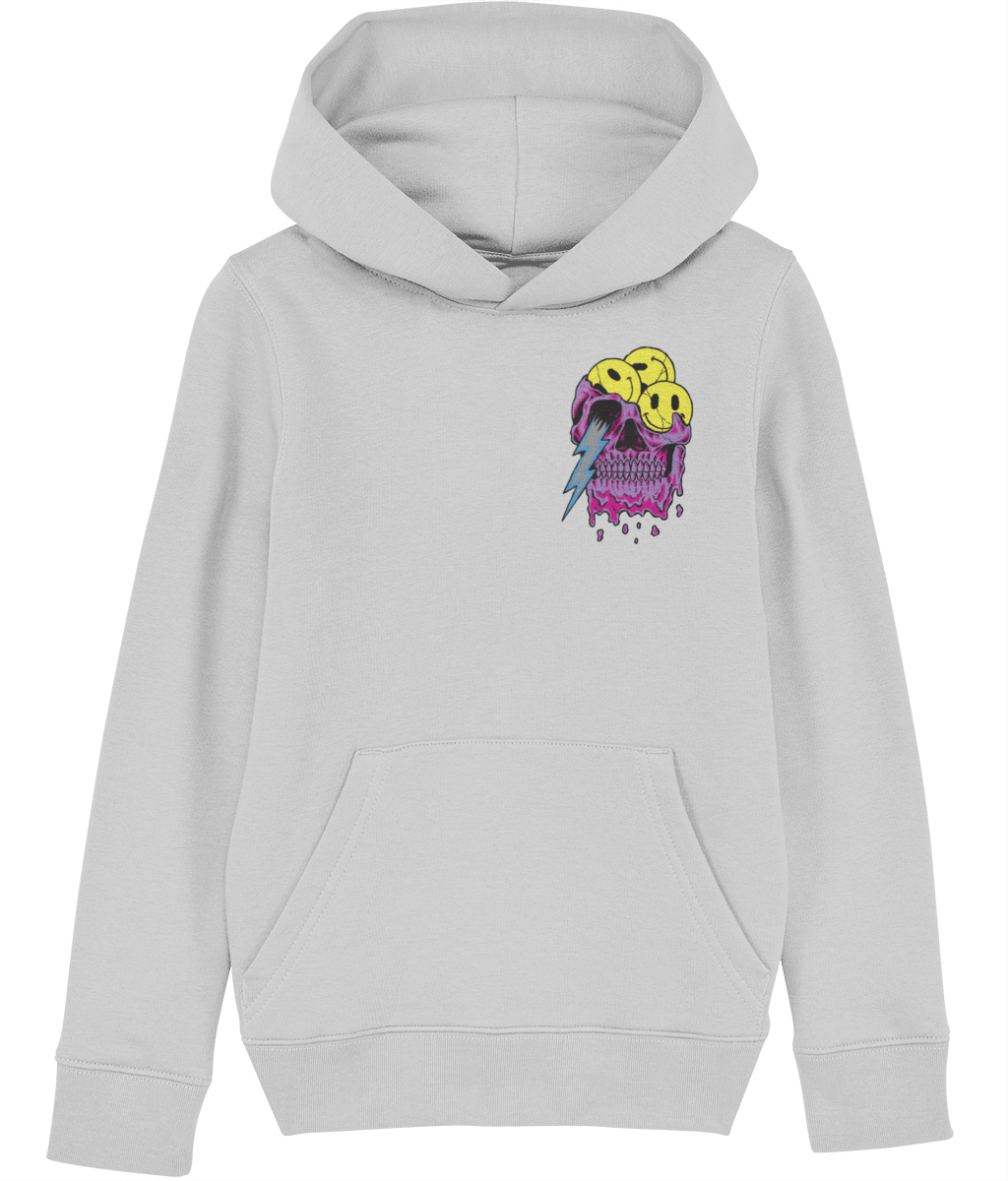 Drip Skull Hoodie Kids (Black/Light Grey/Dark Grey)