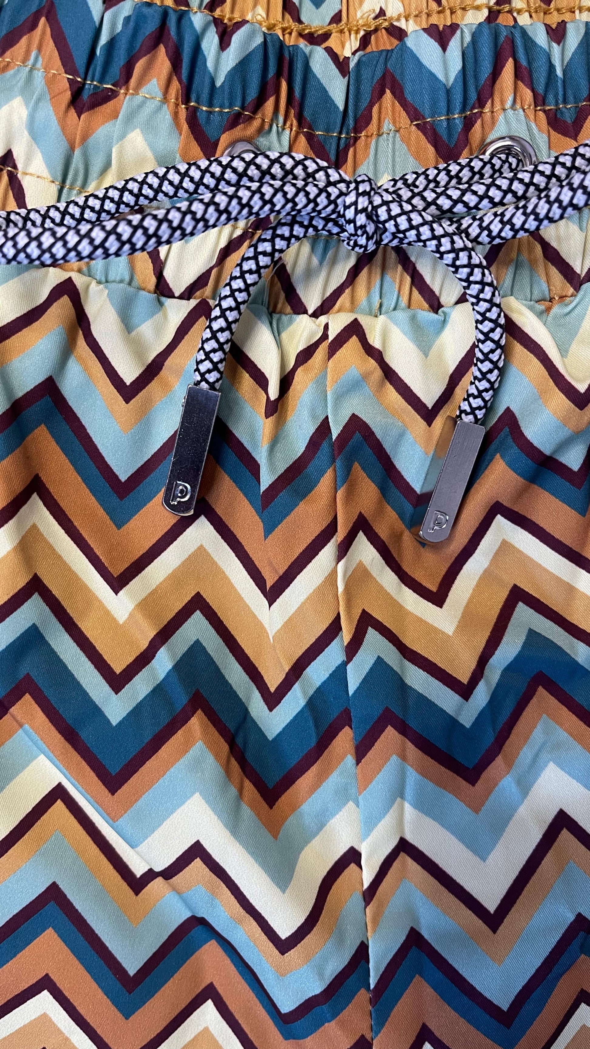 Multi Colour Zig Zag Premium Swim Shorts - passeggiata