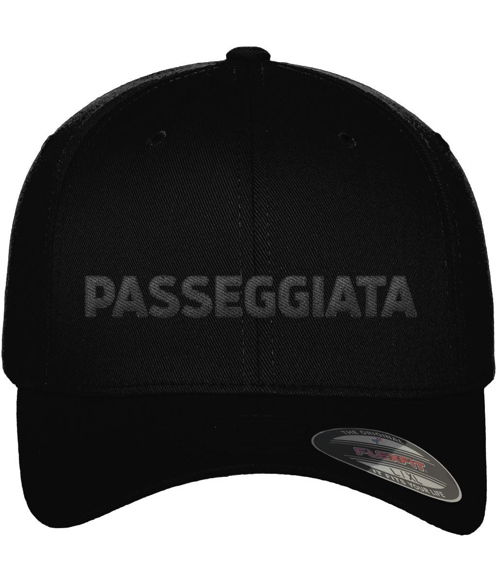 Full Material Logo Cap  -  (Black Logo)