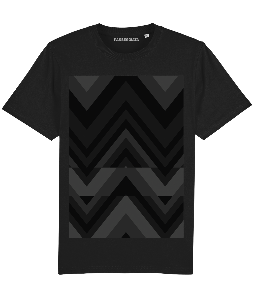 Zig Zag T-Shirt (Black, Grey and Dark Grey)