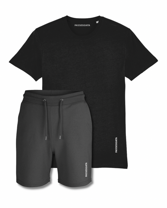 Shorts & T-Shirt Set (Black)