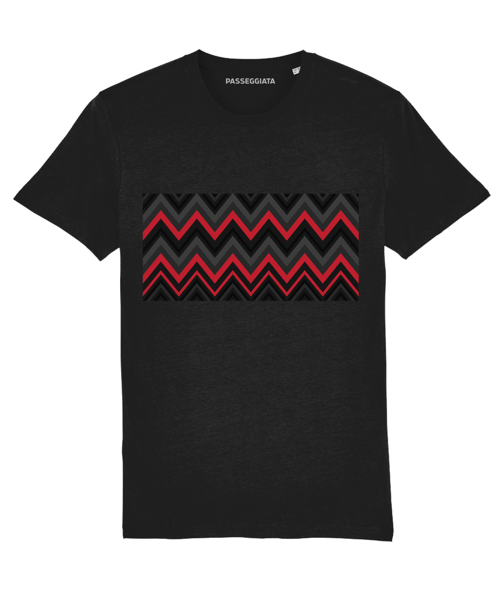 Zig Zag T-Shirt (Black/Grey/Red)