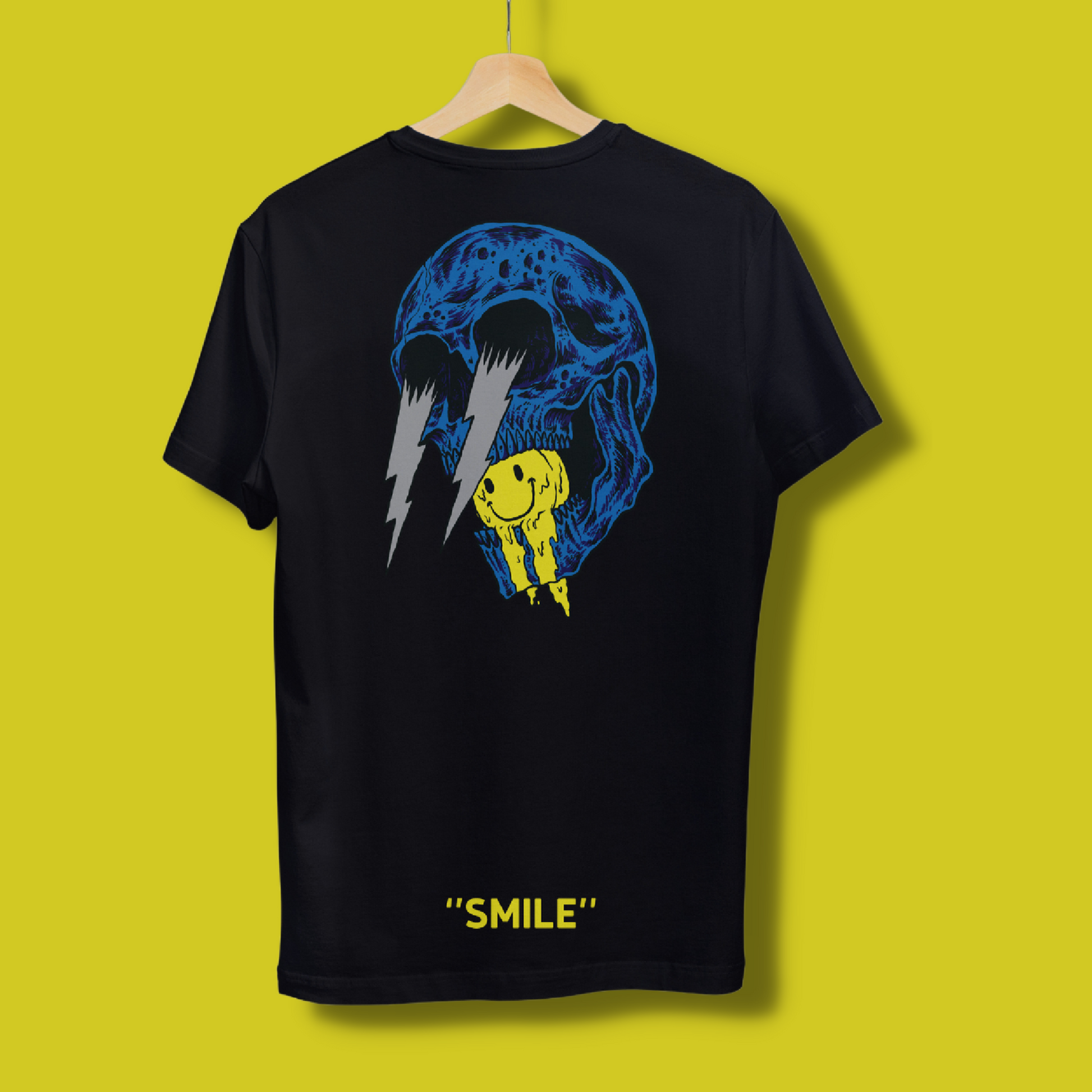 Passeggiata Smile Organic Cotton T-Shirt (Black) - passeggiata