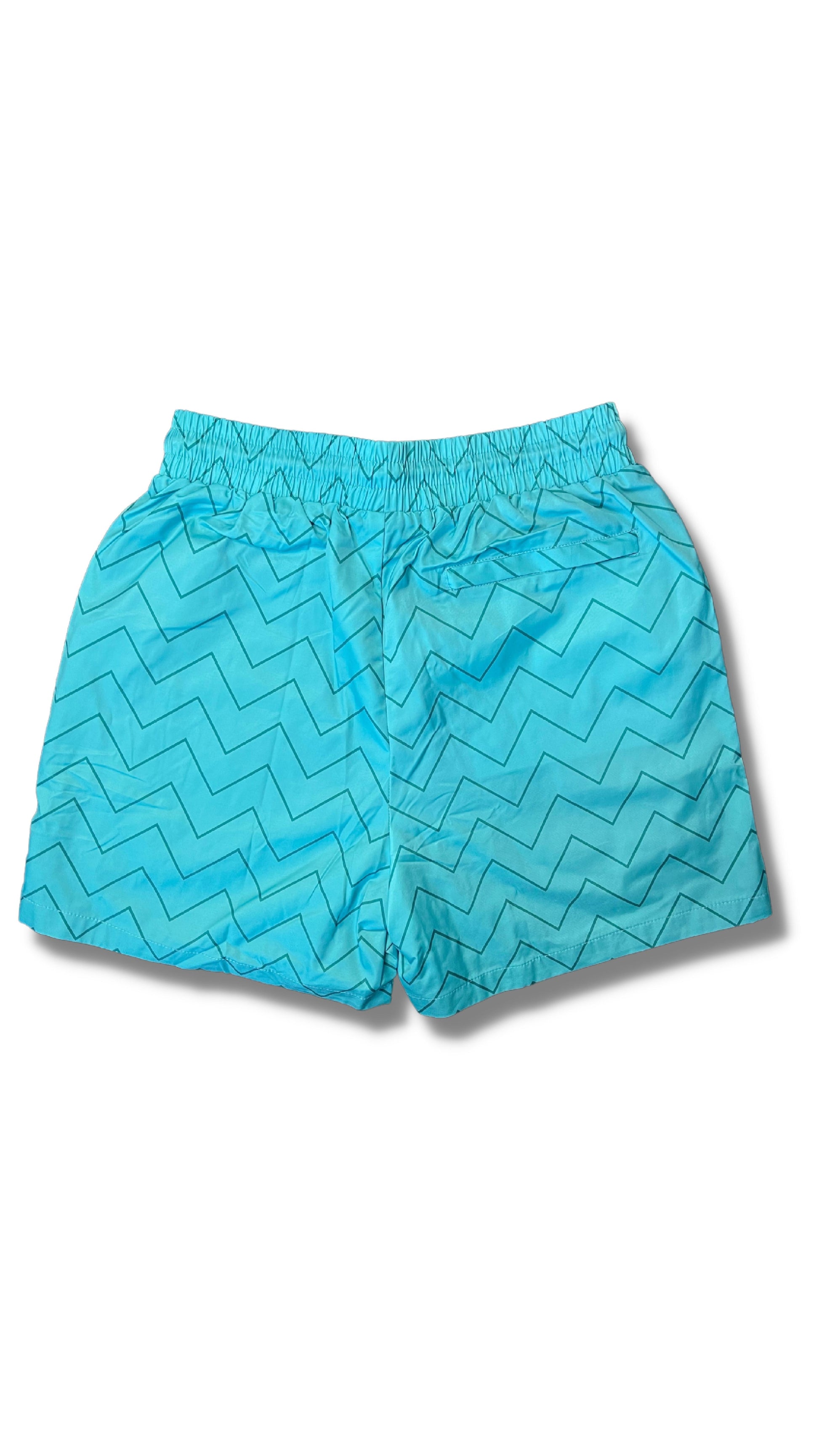 Blue Zig Zag Premium Swim Shorts - passeggiata