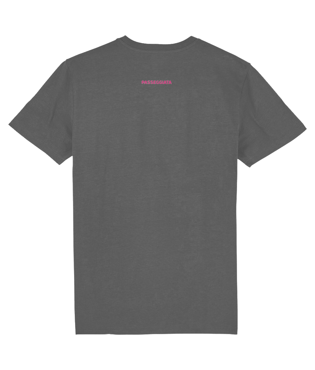 Double Colour Zig Zag T-Shirt (Anthracite Grey)